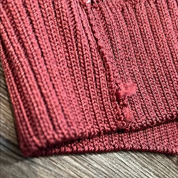 Free People Red Knit Tank Top NWT - Picture 5 of 7